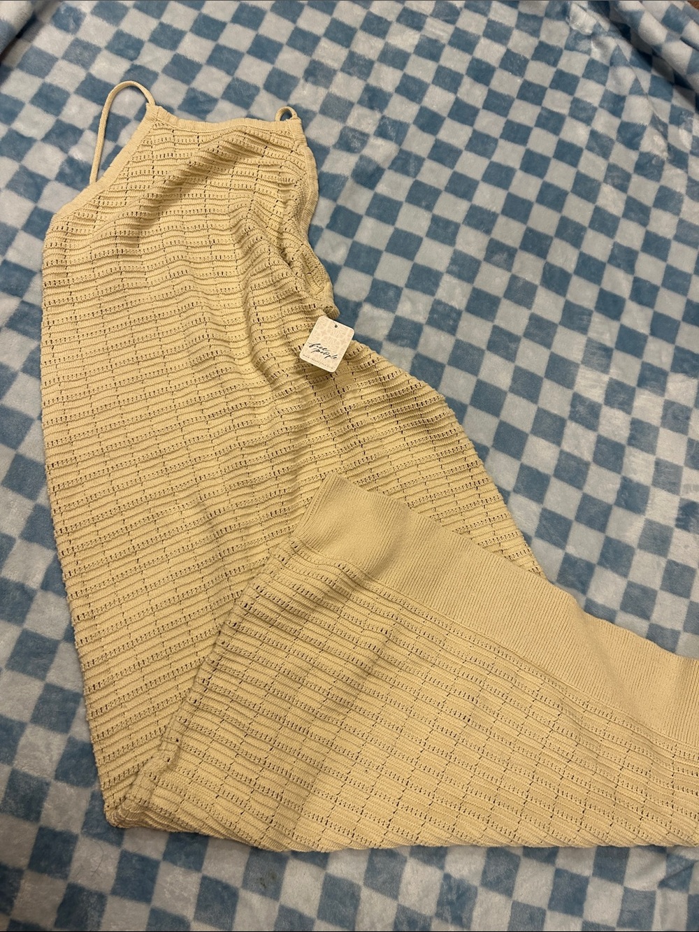 Free People Mallorca Fauxchet Sweater Midi Dress